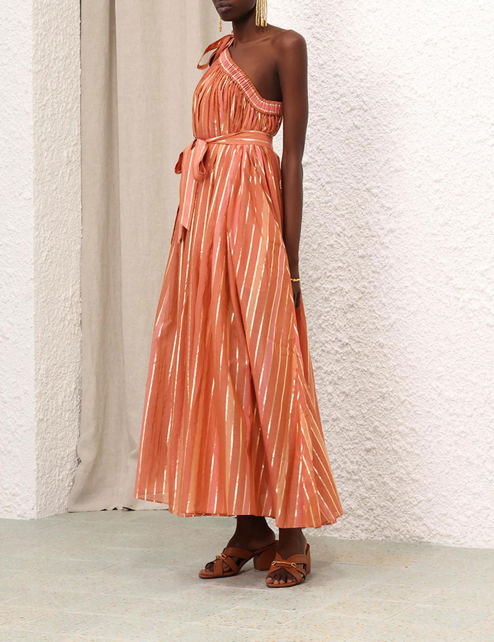 Junie Asymmetric Midi Dress