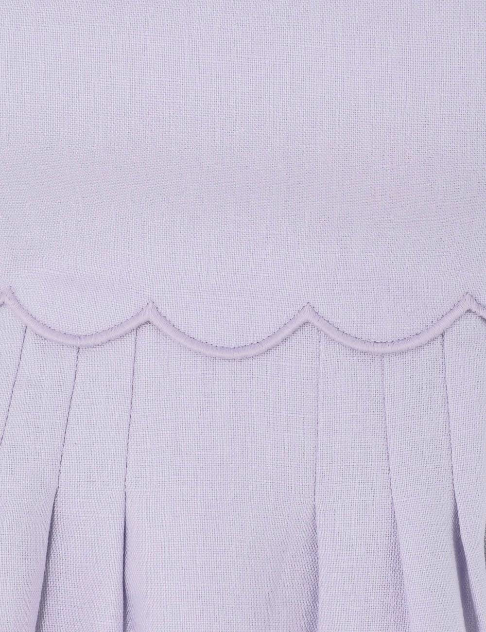 Halliday Scallop Mini Dress