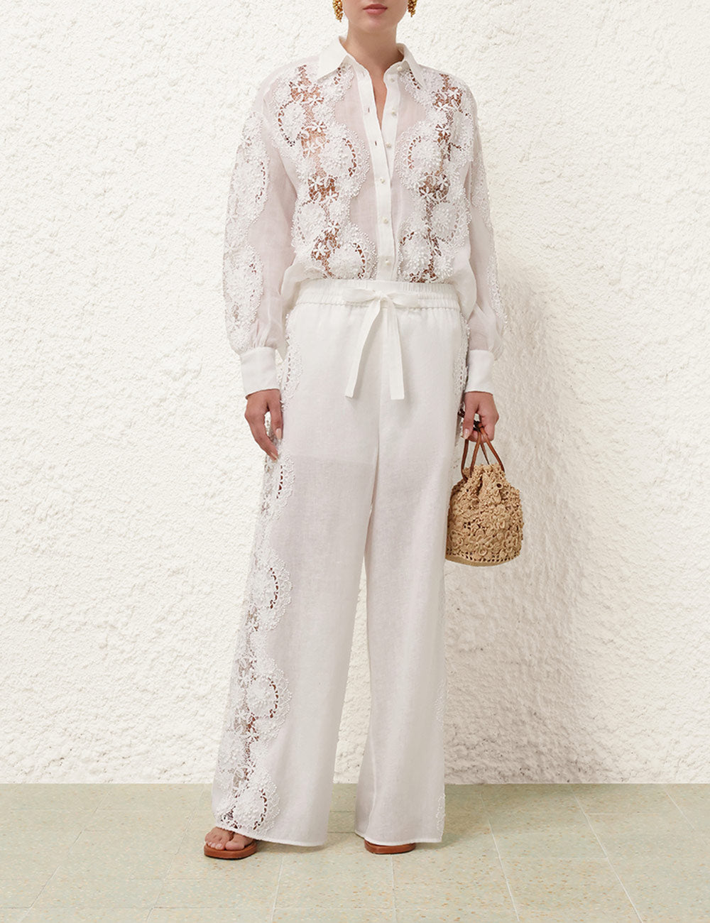 Halliday Lace Flower Pant