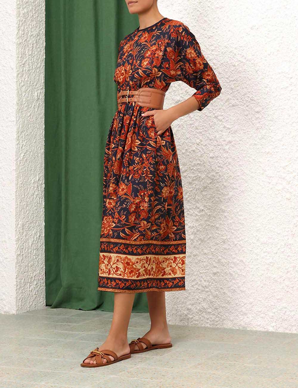 Junie Long Sleeve Midi Dress