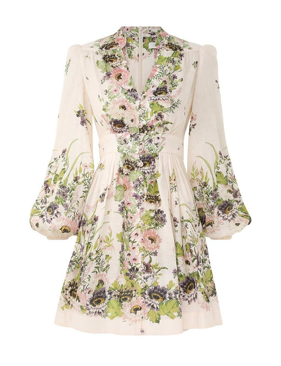 Halliday Plunge Mini Dress