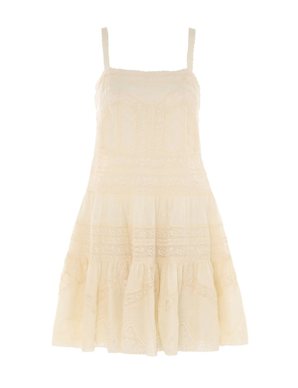 Halliday Lace Trim Short Dress