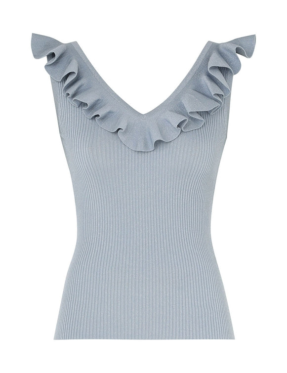 Waverly Frill V-Neck Top