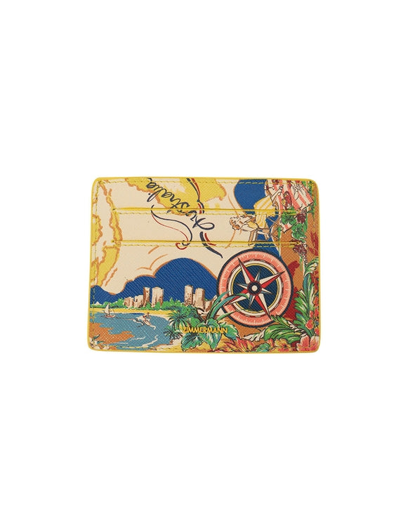 Printed Leather Cardholder