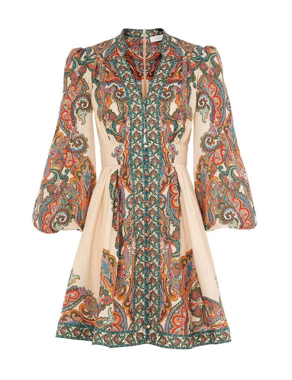 Ottie Plunge Mini Dress