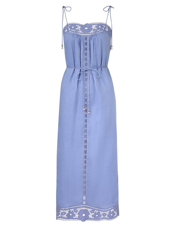 August Broderie Slip Dress