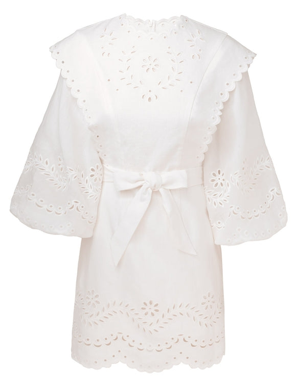 Junie Embroidered Mini Dress