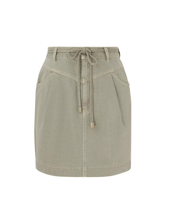 August Denim Utility Skirt