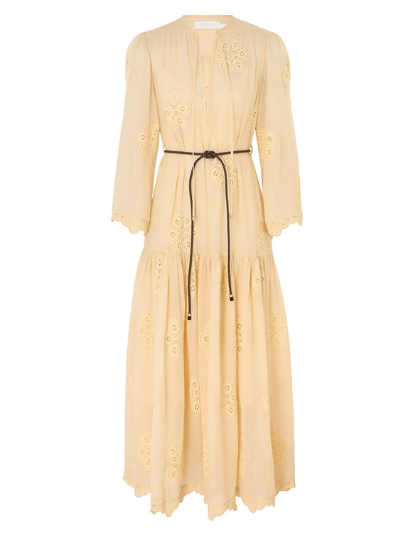 Acadian Embroidered Maxi Dress