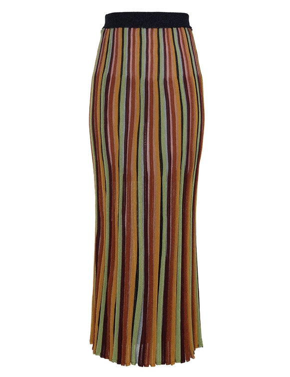 Alight Stripe Midi Skirt