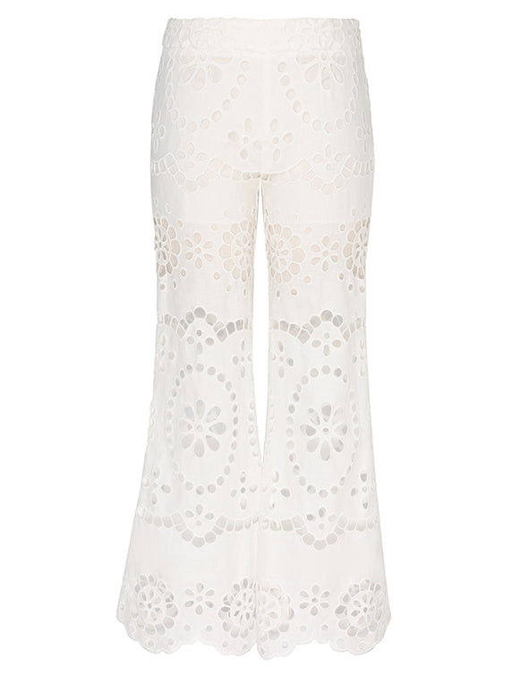 Lexi Embroidered Flare Pant