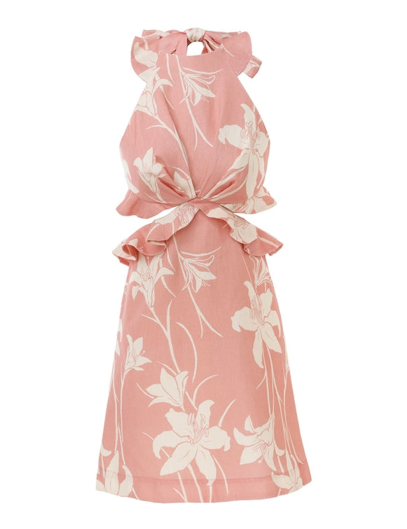 Acadian Tie Back Mini Dress