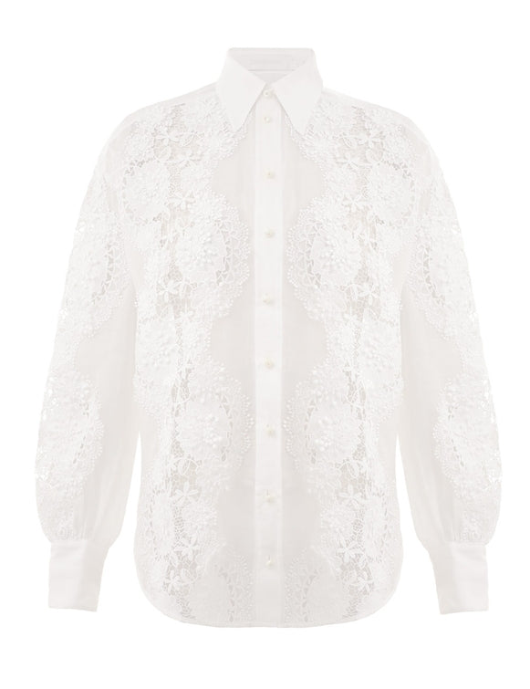 Halliday Lace Flower Shirt