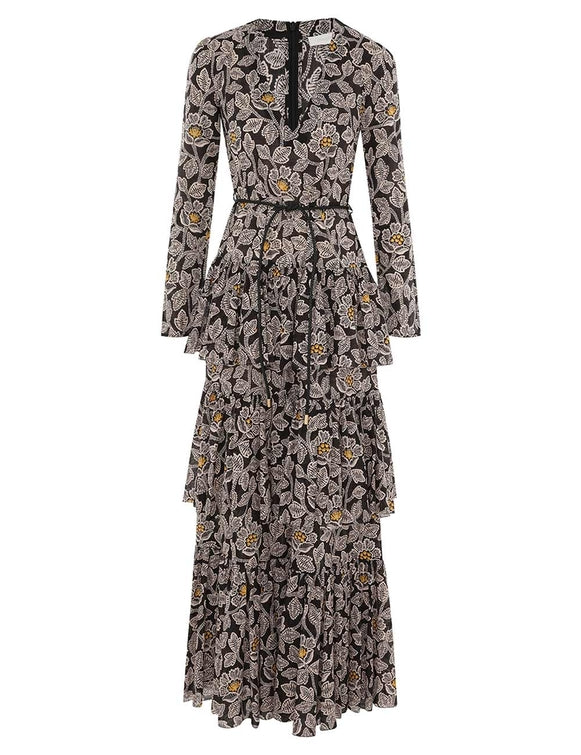 Ottie Tiered Midi Dress
