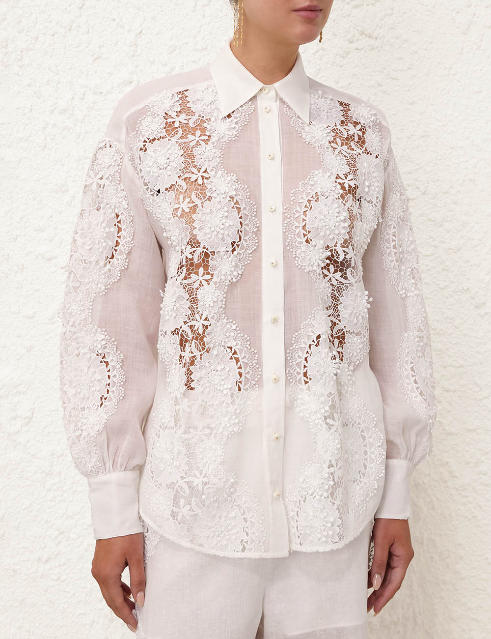 Halliday Lace Flower Shirt
