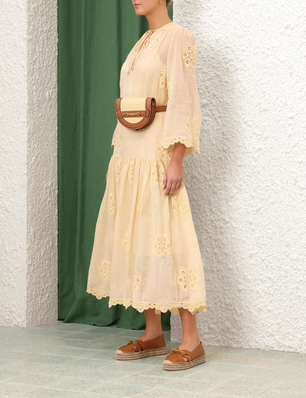 Acadian Embroidered Maxi Dress