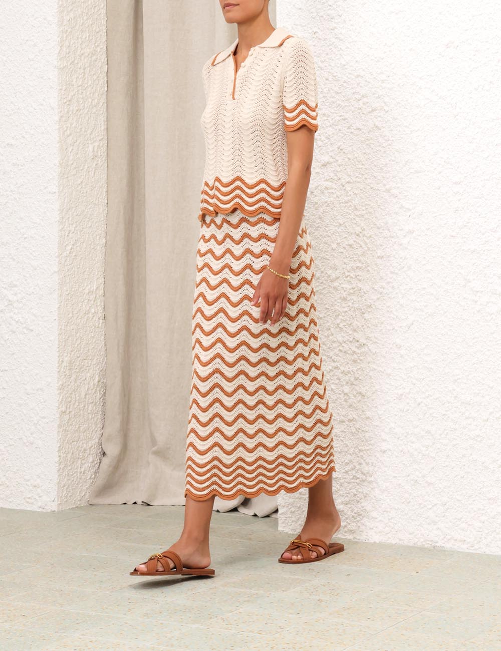 Junie Textured Knit Polo