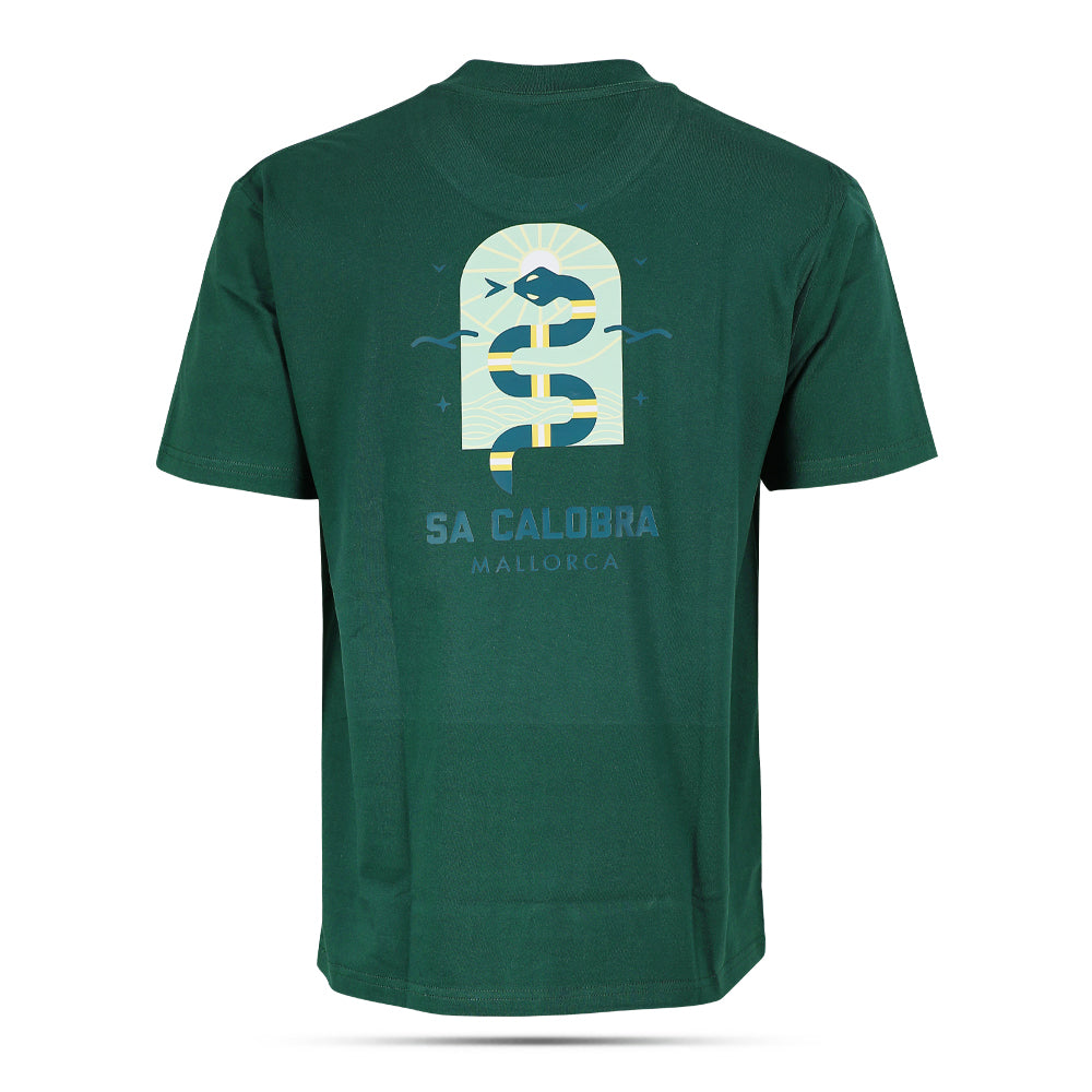 Groovy Mallorca Snake T-Shirt Evergreen