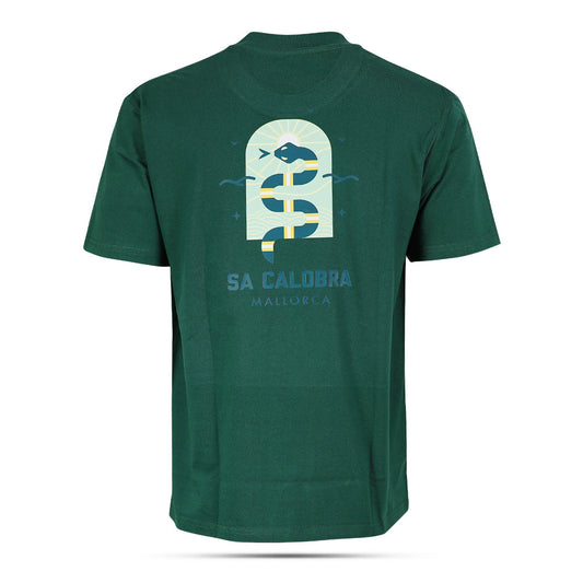 Groovy Mallorca Snake T-Shirt Evergreen