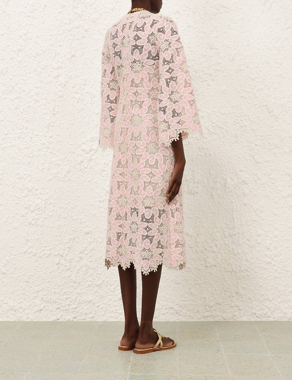 Ottie Lace Midi Dress