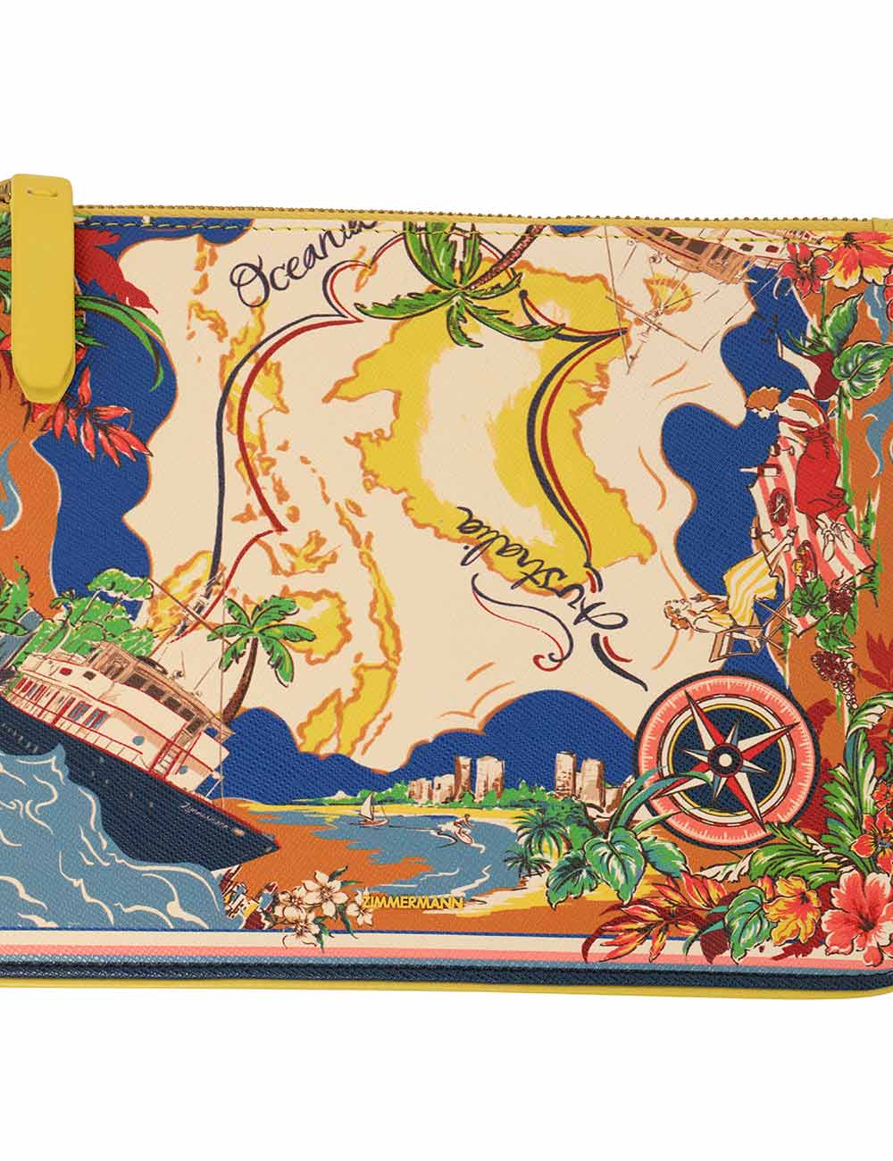 Medium Printed Leather Pouch