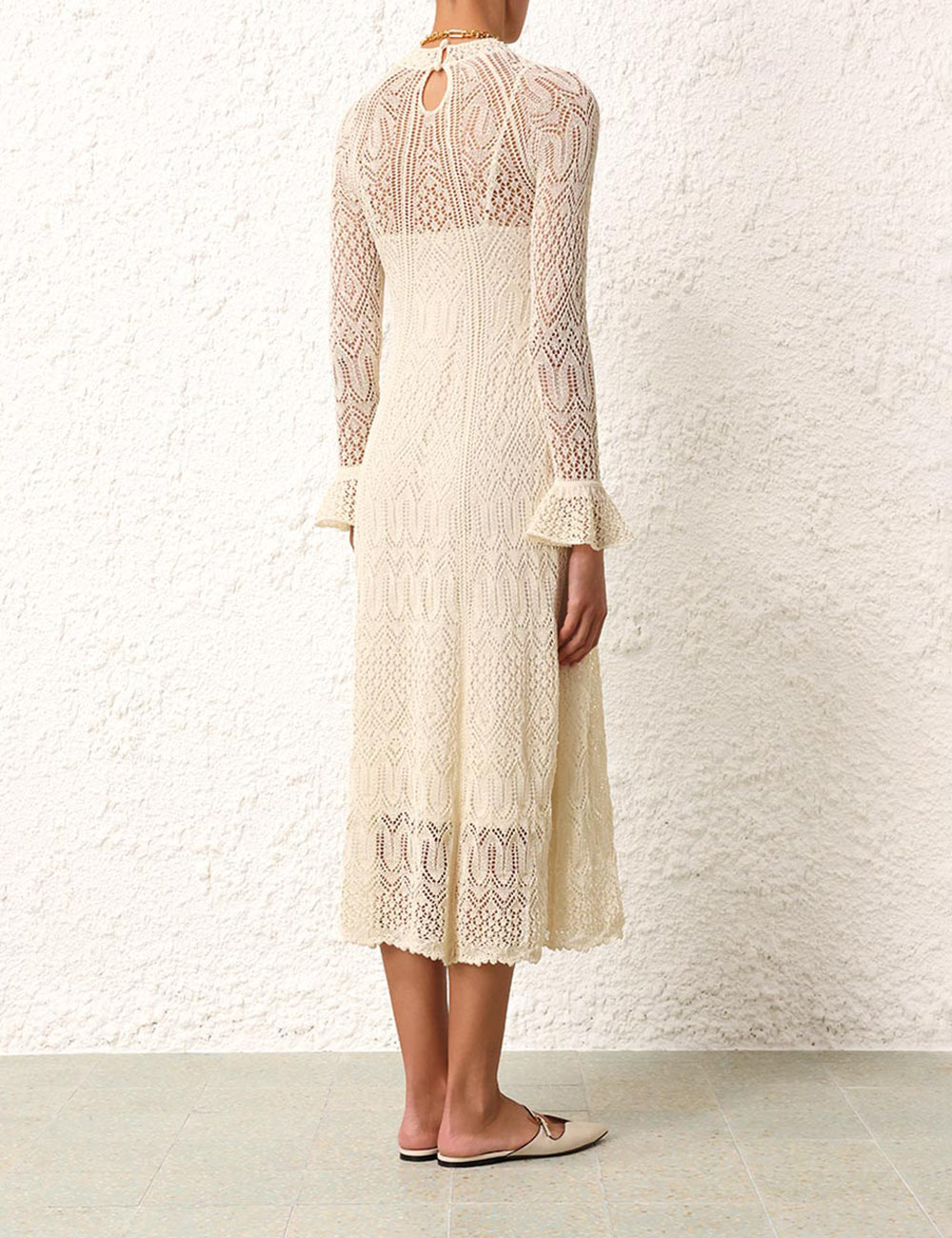 August Lace Knit Dress