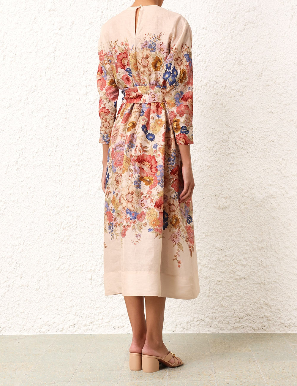 August Tie Waist Midi Dress