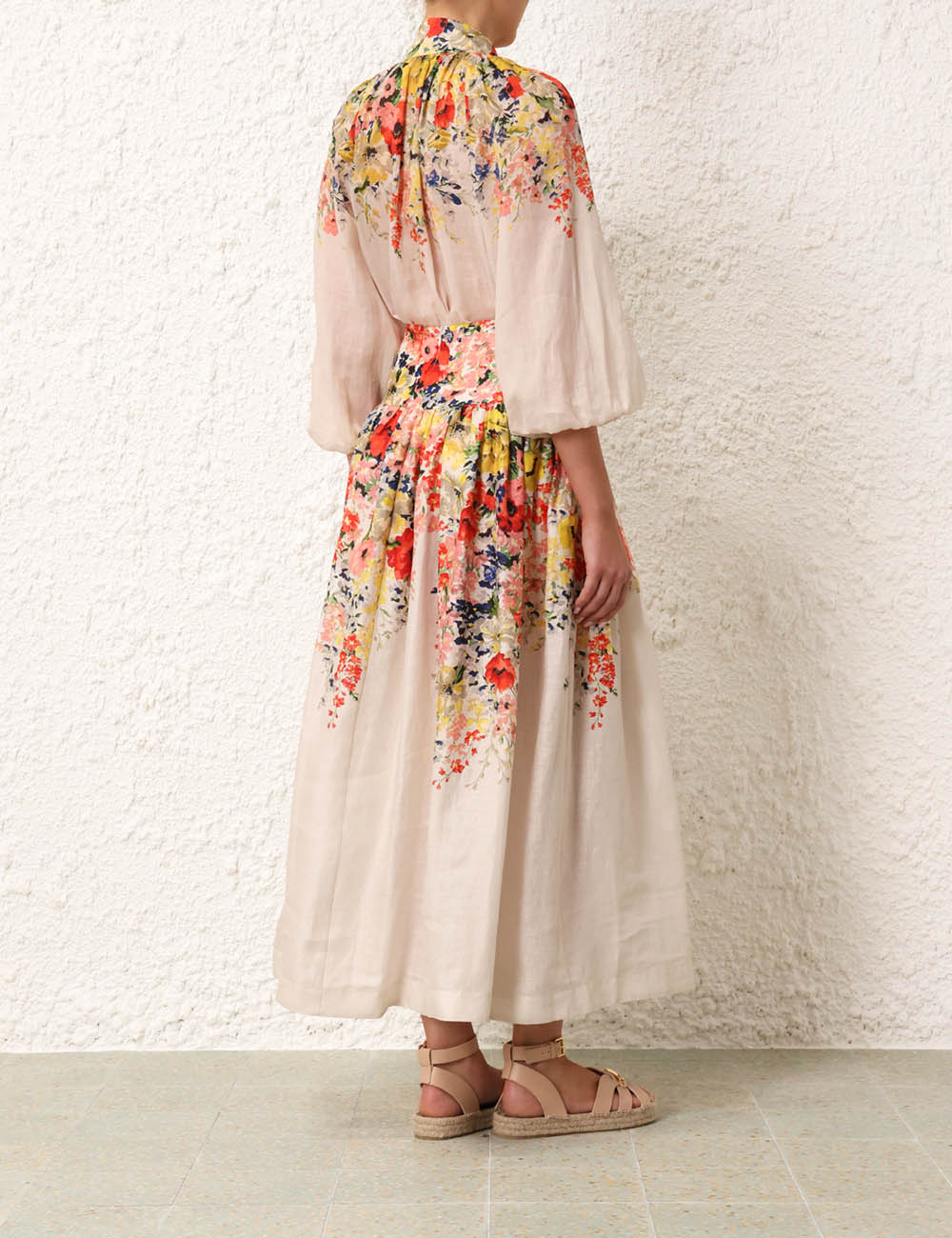 Alight Basque Midi Skirt