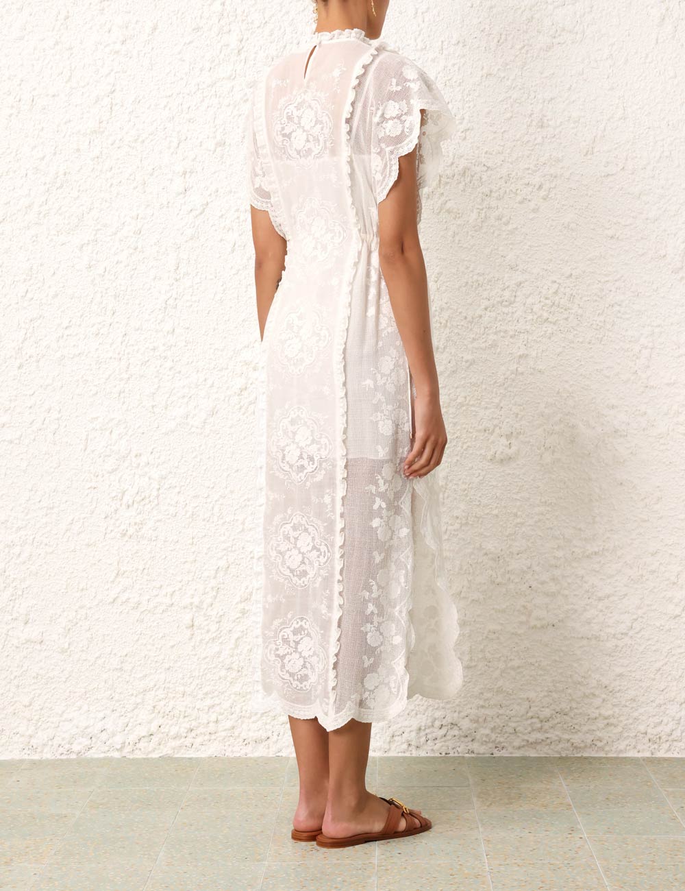 Alight Draw Waist Midi Dress