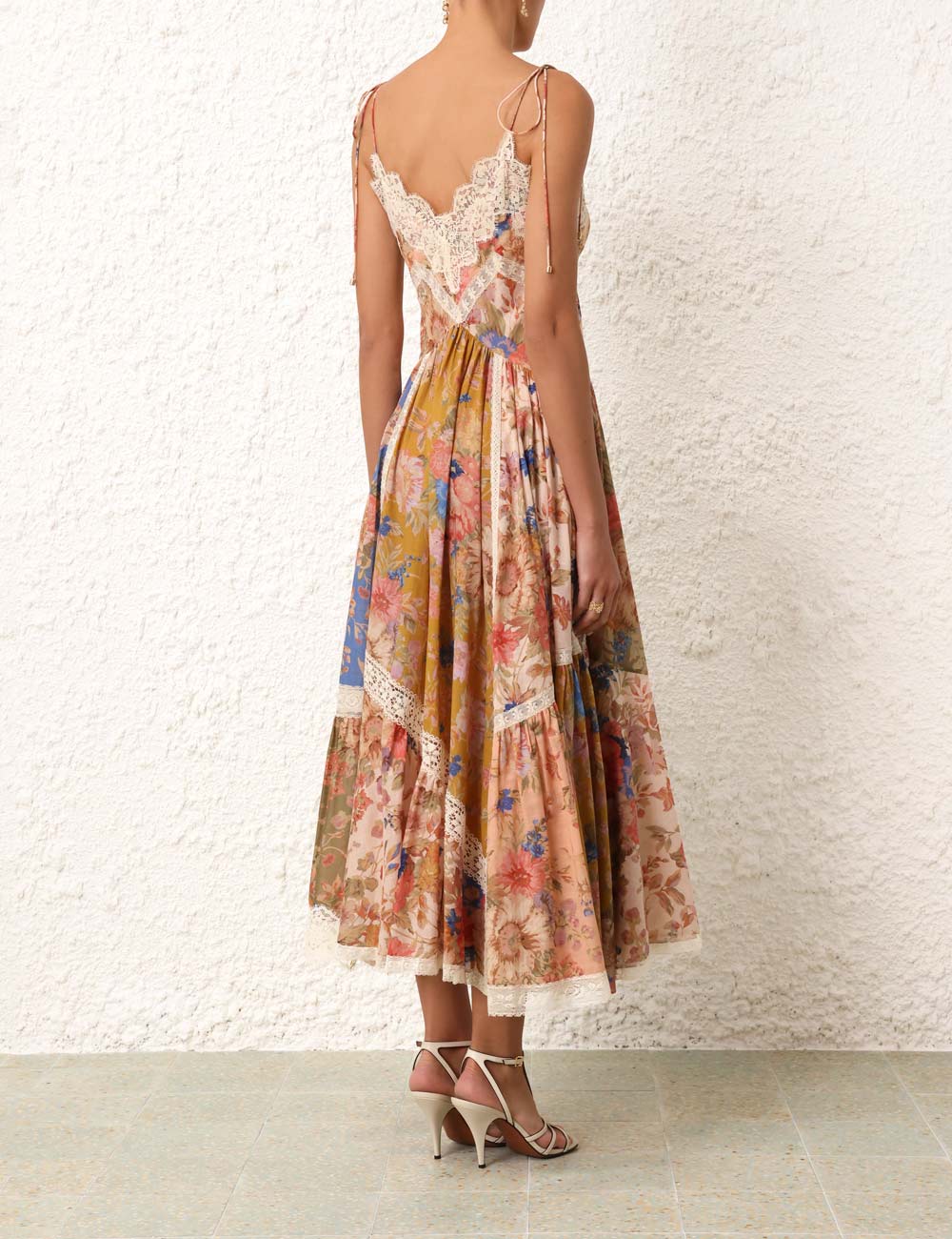 August Asymmetric Slip Dress
