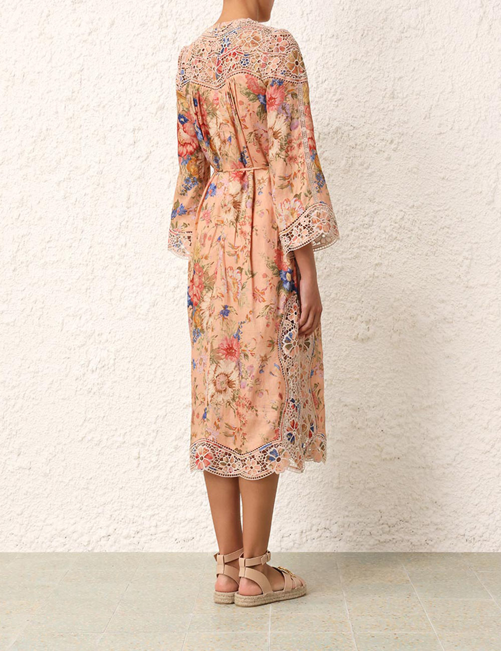 August Broderie Midi Dress