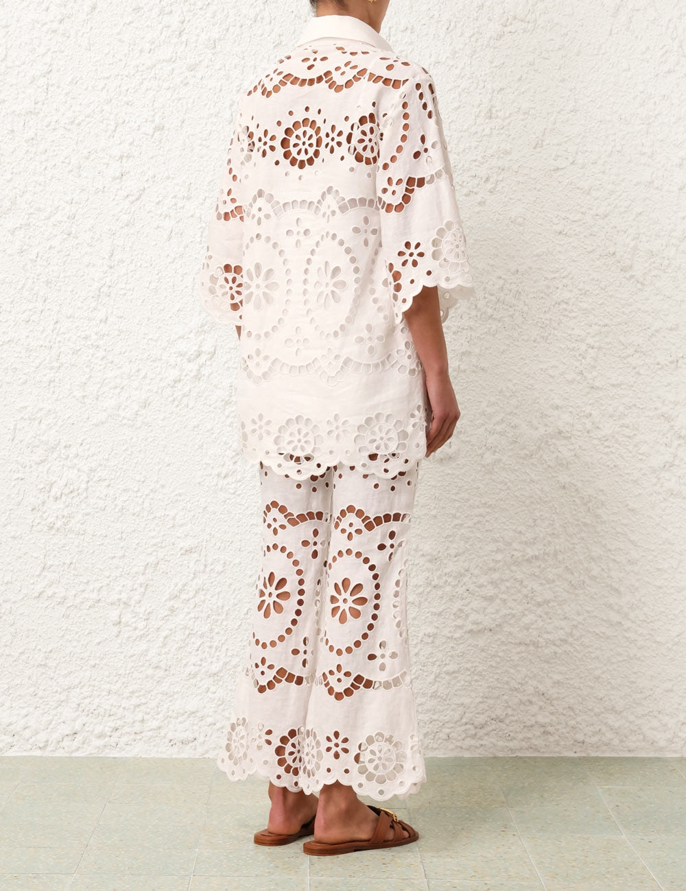 Lexi Embroidered Flare Pant
