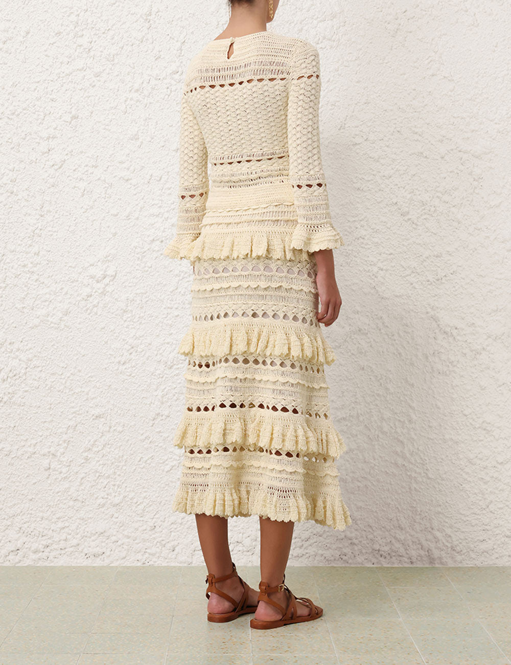 Waverly Crochet Crew Neck Top