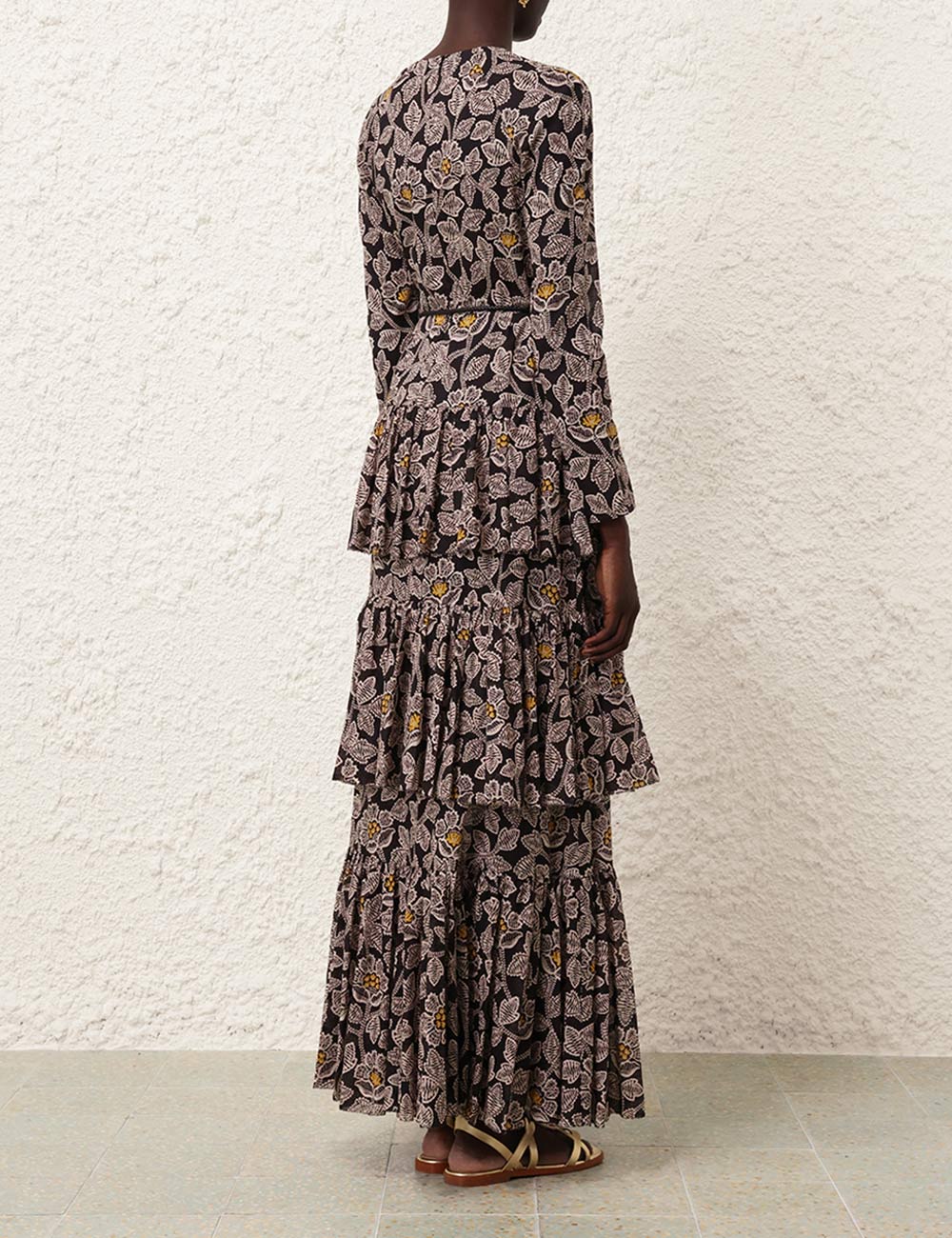 Ottie Tiered Midi Dress