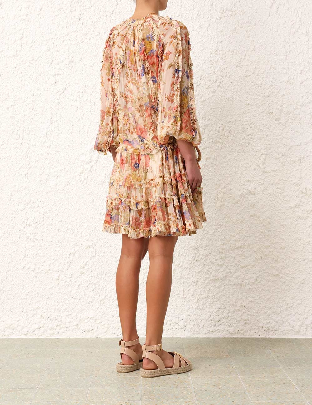 August Billow Frill Mini Dress