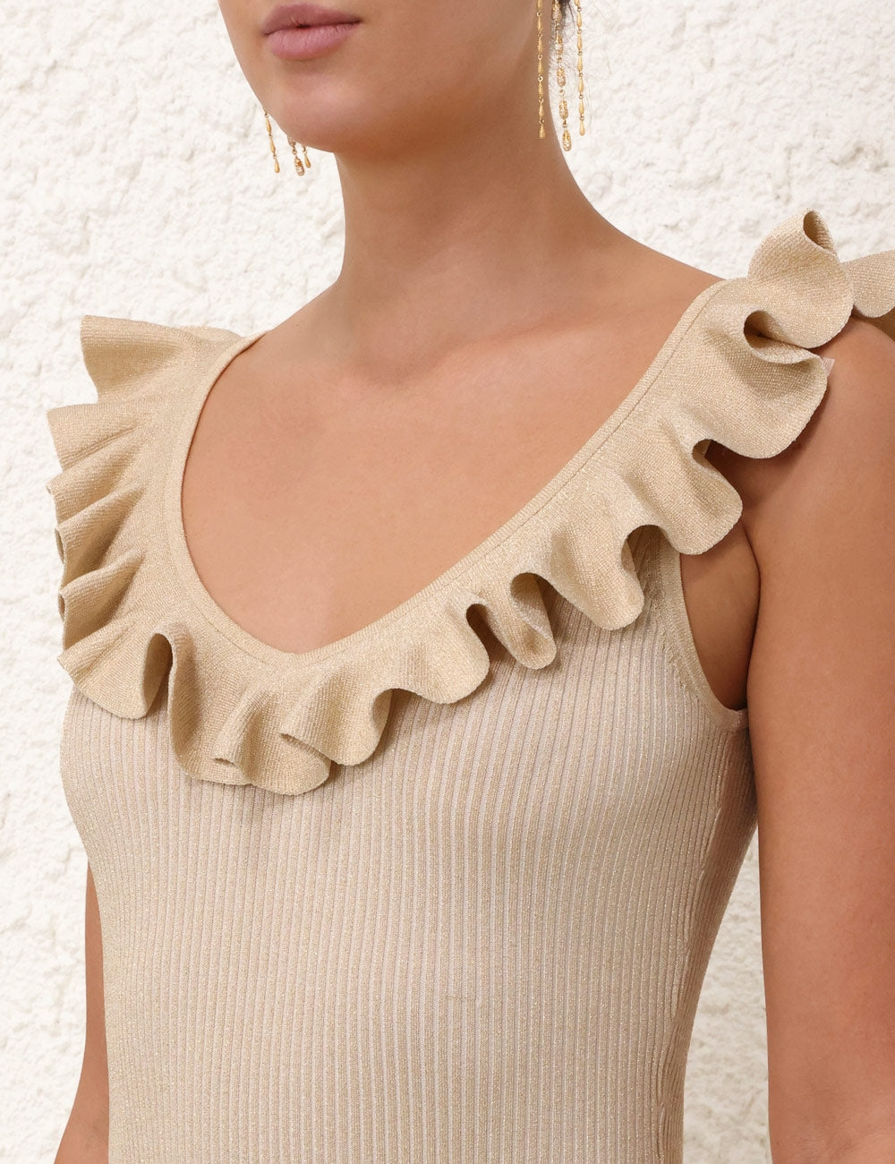 Halliday Frill V-Neck Top