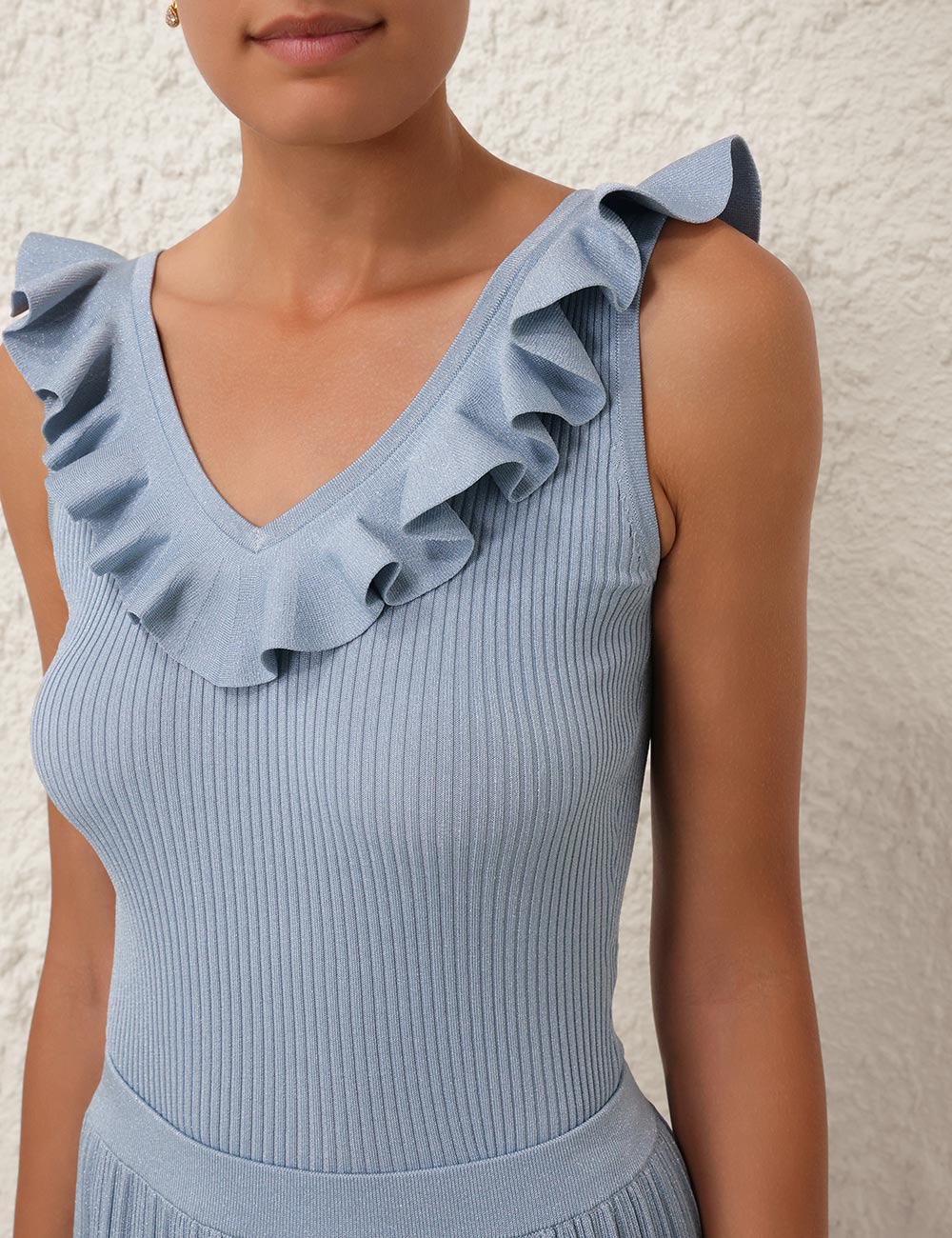 Waverly Frill V-Neck Top