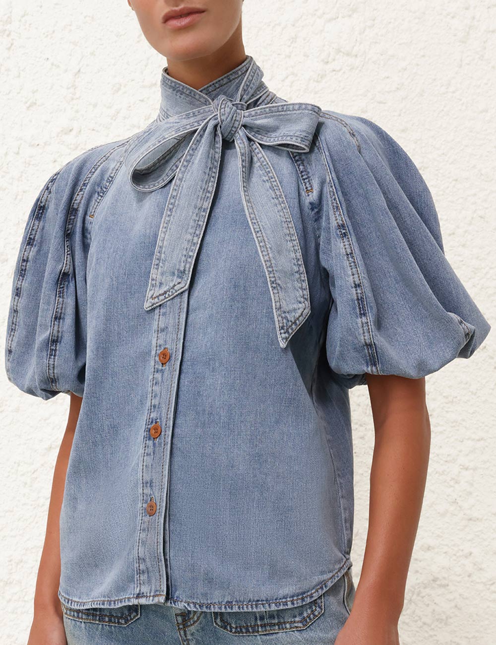 Lantern Sleeve Shirt