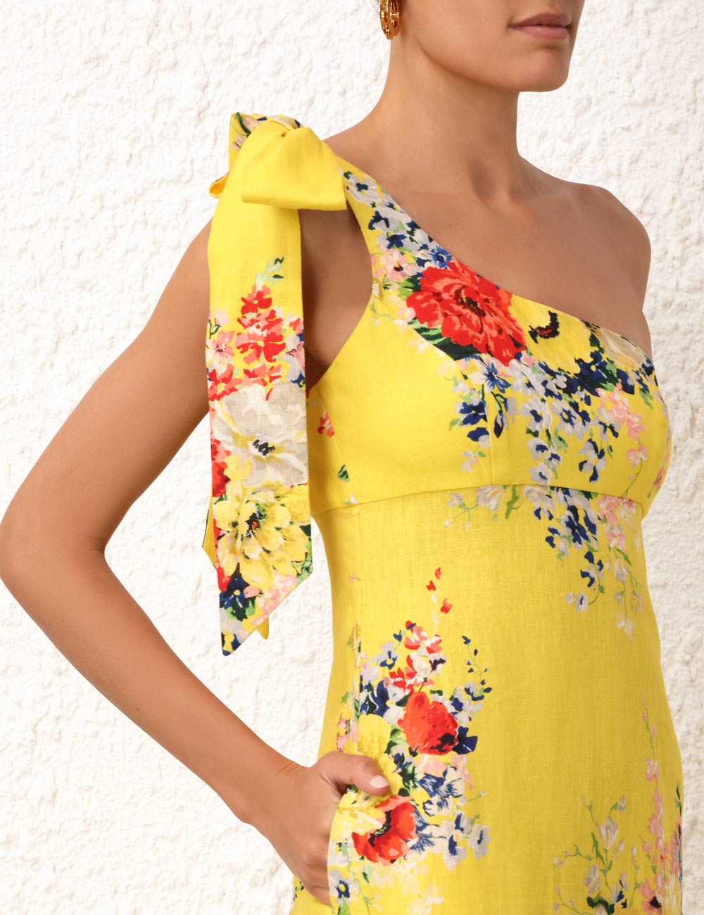 Alight Asymmetric Midi Dress