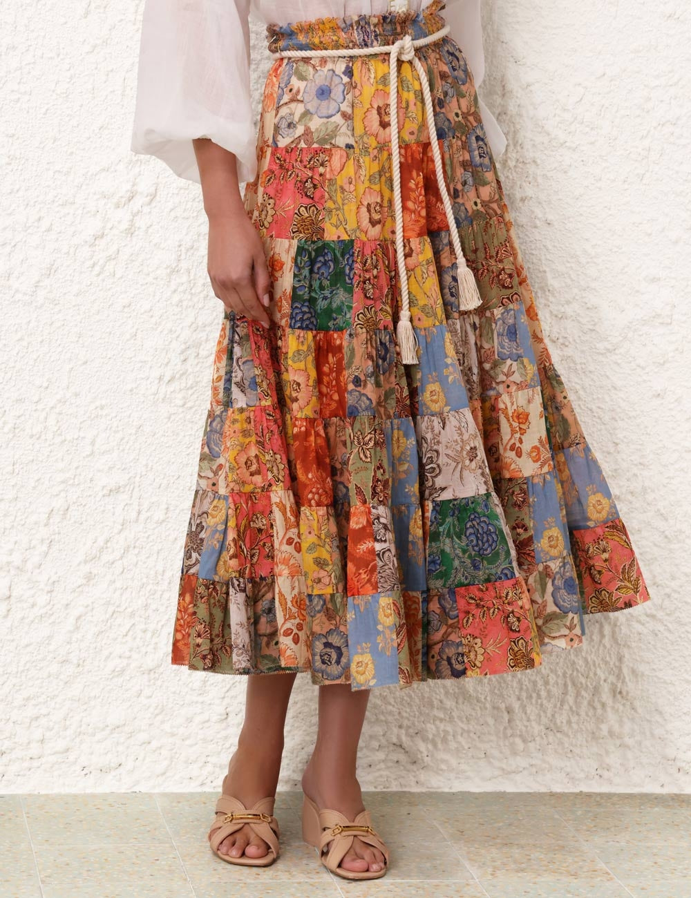 Junie Tiered Midi Skirt