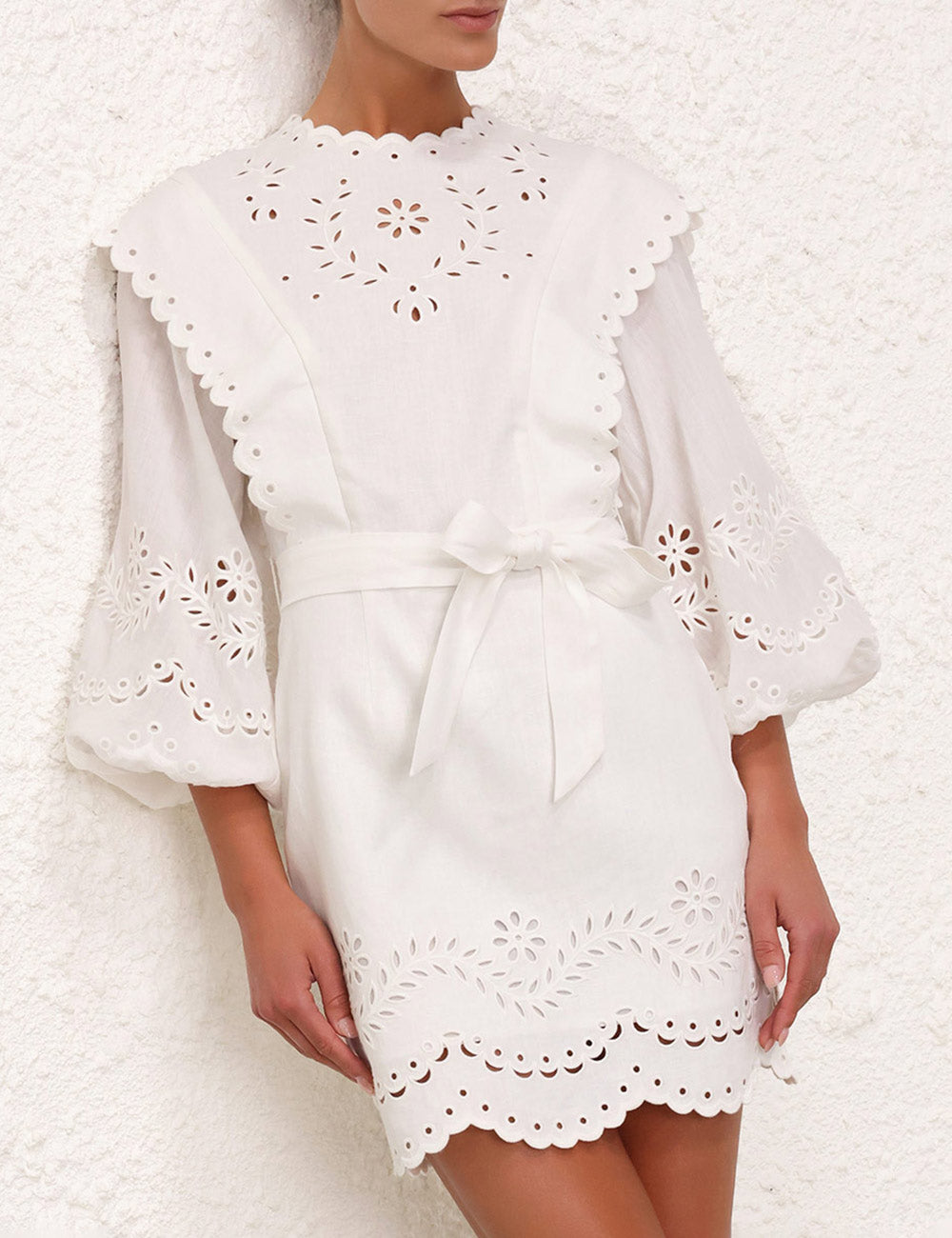 Junie Embroidered Mini Dress
