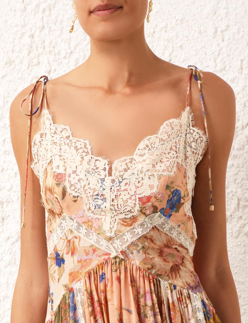 August Asymmetric Slip Dress