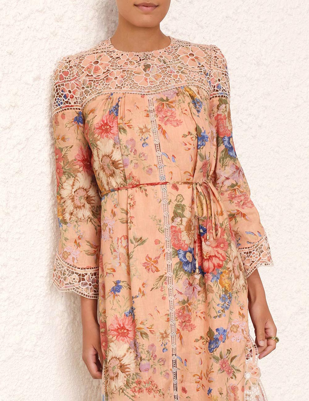 August Broderie Midi Dress