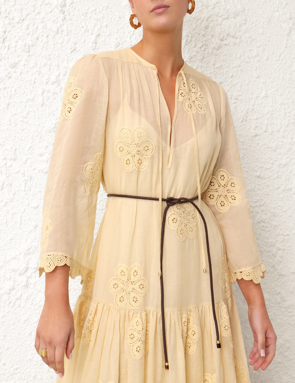 Acadian Embroidered Maxi Dress