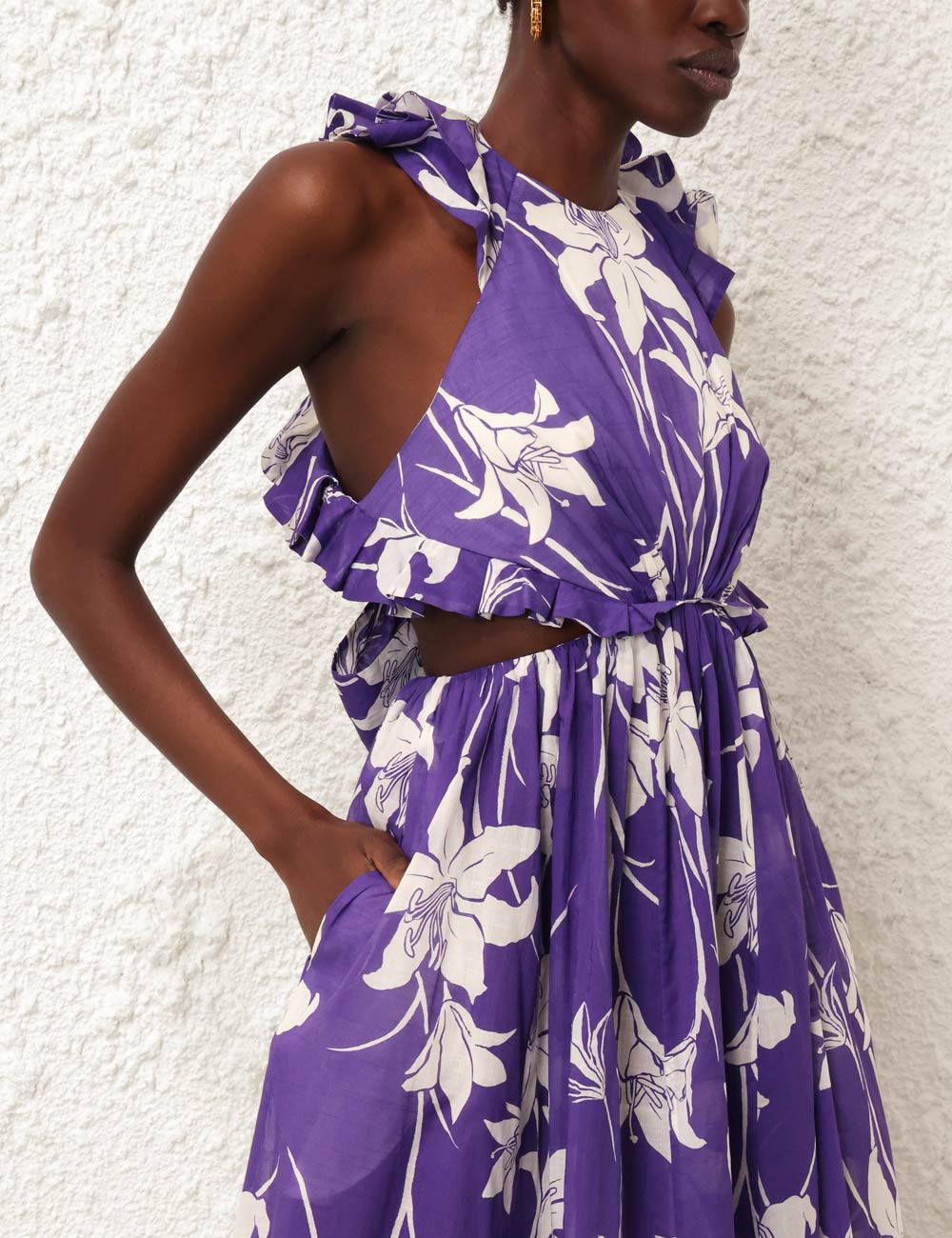 Acadian Ruffle Maxi Dress
