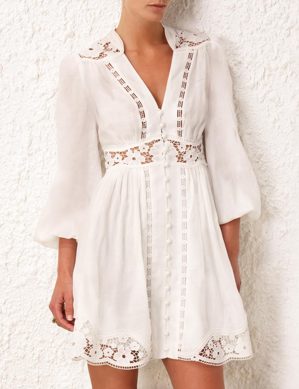 August Plunge Mini Dress