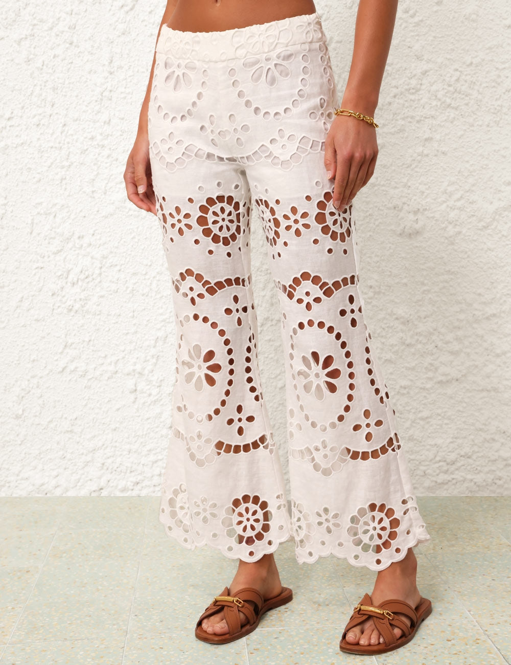 Lexi Embroidered Flare Pant