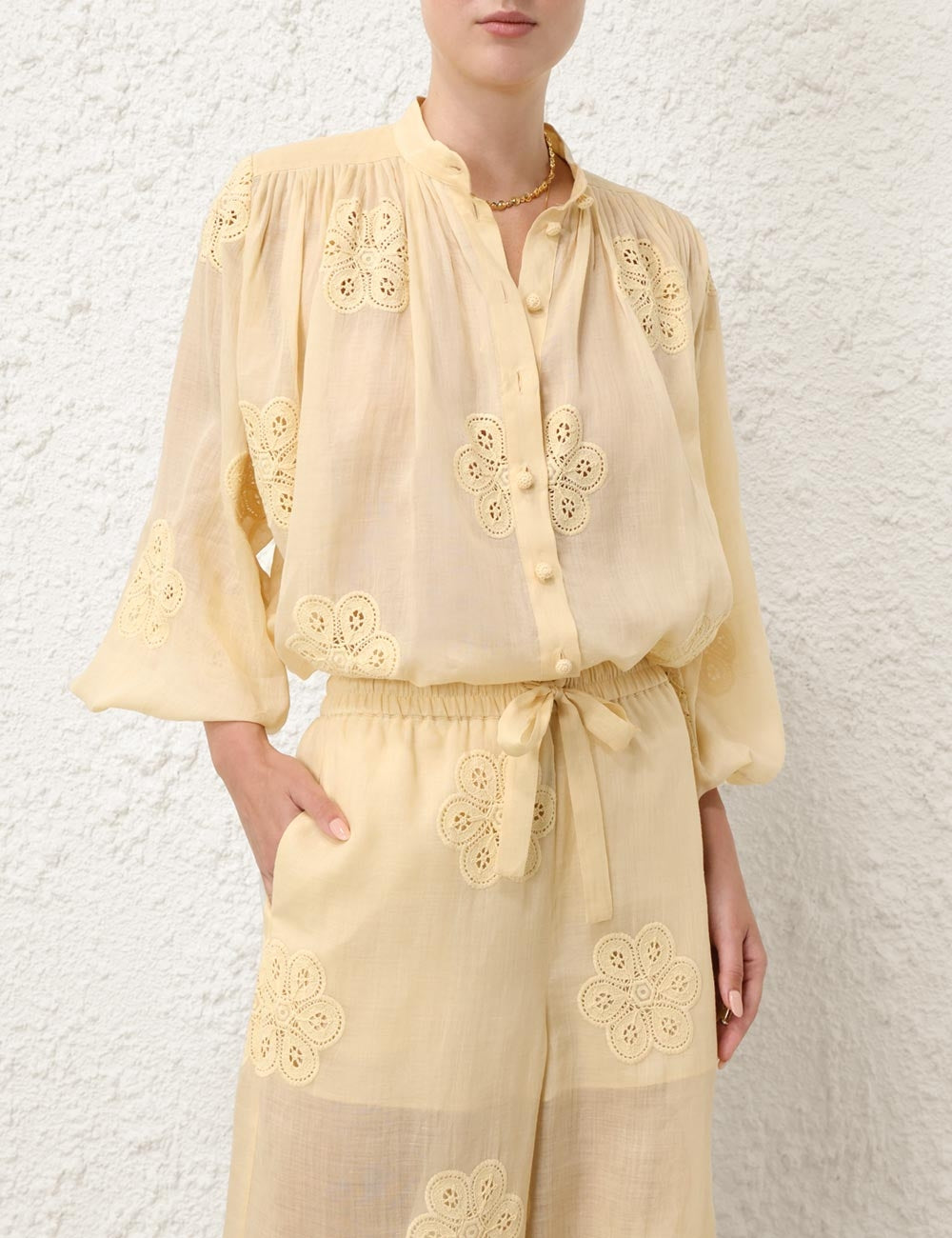 Acadian Embroidered Pant