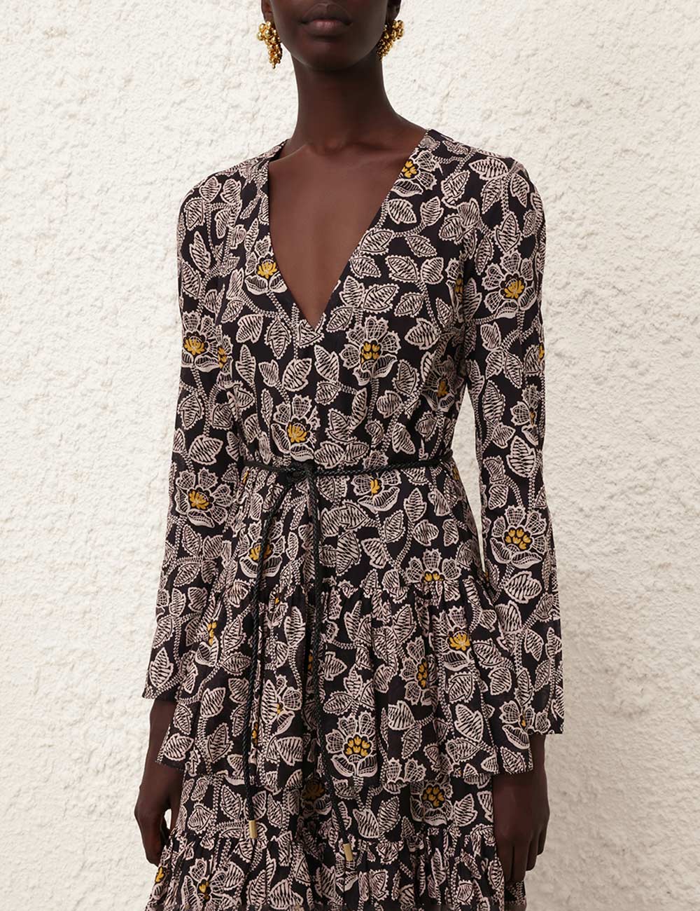 Ottie Tiered Midi Dress