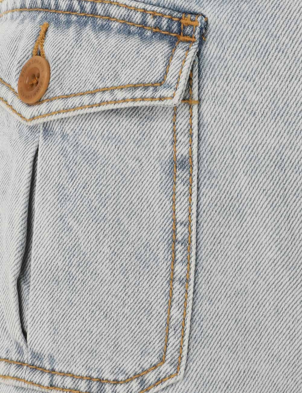 August Denim Mini Short